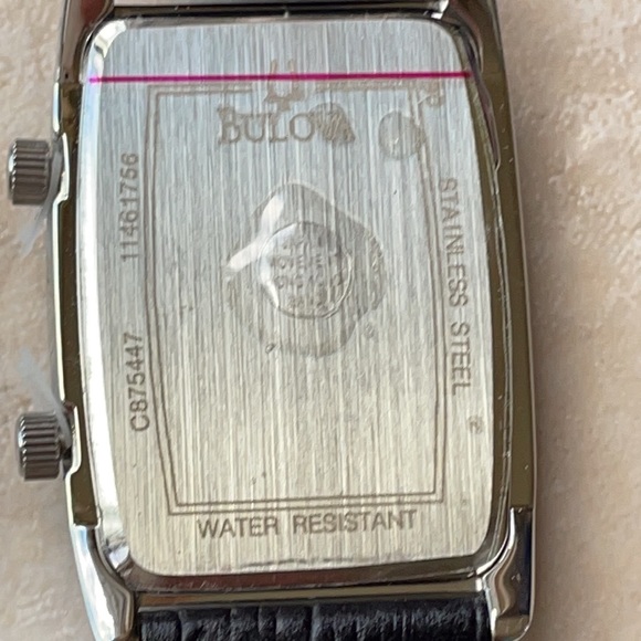 New Bulova lady battery leather band DT - Picture 4 of 5
